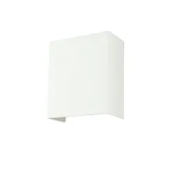 Licht-Erlebnisse Wandleuchte Loft ALICE Weiß blendarm E27 B:21cm gemütliche Stoff Wandlampe Schlafzimmer Wohnzimmer Flur, DO181-10-02