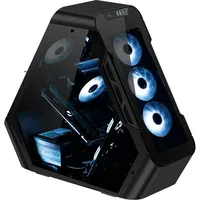 Jonsbo TR03-G Showcase (ATX, mATX, Mini-ITX), PC Gehäuse, Schwarz