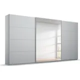 Rauch Schwebetürenschrank Koluna, mit Spiegel, inkl. 2 Innenschubladen sowie extra Böden, grau