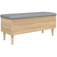 VidaXL Sitzbank mit Stauraum Sonoma-Eiche 102x42x46 cm Holzwerkstoff