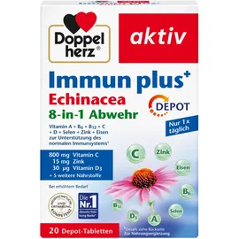 Doppelherz Immun plus Echinacea 8-in-1 Abwehr Tabletten 20 St.