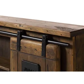 MASSIVMOEBEL24.DE Bett Mango lackiert Railway #443