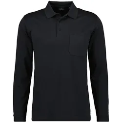Soft Knit Polo Knopf Langarm Herren Poloshirt