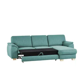 Smart Ecksofa Valencia ¦ türkis/petrol ¦ Maße (cm): B: H: 90 T: 173.0