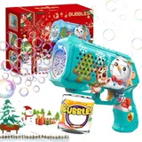 Panacare Seifenblasenpistolen, Seifenblasenmaschine Gun Kinder 4000+ Blasen/Minute mit 130ML Seifenblasenlösung, Blasenspielzeug Geschenk für Kinder/Geburtstag/Party, Bubble Gun