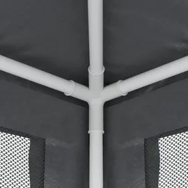 vidaXL Pavillon 3 x 3 m inkl. 4 Seitenteile Anthrazit