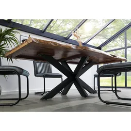 MASSIVMOEBEL24.DE Baumtisch 200 x 77 x 100 cm natur