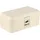 Relaxdays Brotkasten mit Deckel & Griff, Beige,Silber