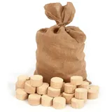 Floranica Grillanzünder, 12.5 kg, (1-St), Brikett im Jutesack 12,5 kg 100% Gepresste Holzbrikett