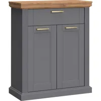 Home Affaire Schuhschrank »Tara«, hochwertig UV lackiert, Soft-Close-Funktion grau