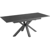 riess-ambiente Ausziehbarer Esstisch ETERNITY 160-200cm graphit grau Marmor Keramik schwarz Metall - Grau