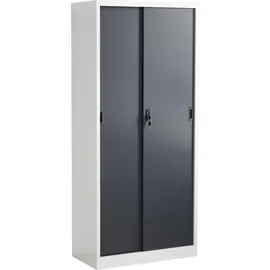 VCM Malivo Aktenschrank 80 x 180 x 40 cm schwarz