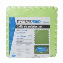 WERKA PRO Bodenfliesen Set 9 Stück Grün 50x50 cm