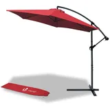 VOUNOT Ampelschirm 300 cm Rot
