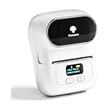 Phomemo Etikettendrucker M110 Mini Bluetooth Drucker, Thermodrucker, Tragbare Etikettendrucker, Kompatibel für Android und iOS, Geeignet für Kleidung, Supermarkt, Schmuck und Mehr, Weiß