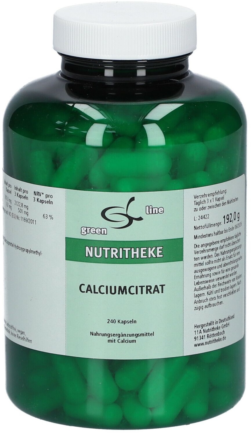 green line Nutritheke Calciumcitrat