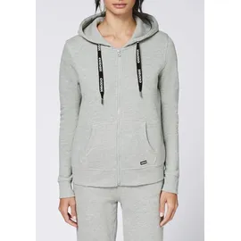 Chiemsee CHIEMSEE, Damen, Kapuzensweat Sweatjacke, Größe S in grau Neutral gray melange),