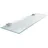 Tulup Glasregal Transparent, Glas, 45x0.6x13 cm Wohnzimmer, Regale, Wandregale
