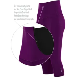 Winshape Damen Functional Comfort High Waist 3/4-Tights HWL217C in dark plum XS