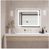 pro.tec LED-Badspiegel Casoli 45x60cm Silber