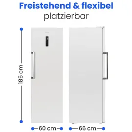 Bomann VS 7372 Vollraumkühlschrank (359 l, 1850 mm hoch, Weiß)