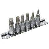 KS Tools 1/4" Bit-Stecknuss-Satz XZN, 6-tlg, M4-M10