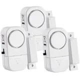 VisorTech 3er-Set Mini-Tür- und Fensteralarme, 95 dB, 2 Jahre Batterielaufzeit