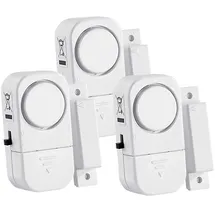 VisorTech 3er-Set Mini-Tür- und Fensteralarme 95 db
