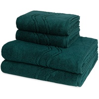 Ross Cashmere feeling Handtuch-Set (4-teilig) Handtücher 4 ct Schwarz