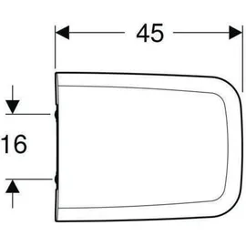 Geberit iCon Square WC-Sitz Weiß