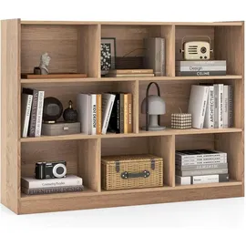 Costway Bücherregal 122 x 32 x 93 cm Beige
