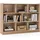 Costway Bücherregal 122 x 32 x 93 cm Beige