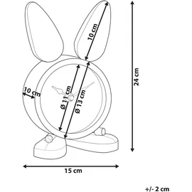 Beliani Tischuhr Silber