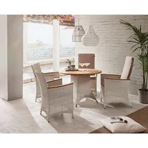Zebra Loomus Gartentisch Ø 100 x 75 cm silkwhite/natur