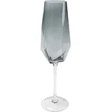 Kare DESIGN Sektglas Diamond 365 ml Glas Grau