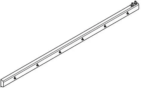 KWC Aquarotter Armatureneinheit, Edst., W.-Mont., 6 Waschplätze, 3600 mm, Wasser ob. re, 3600006035 3600006035