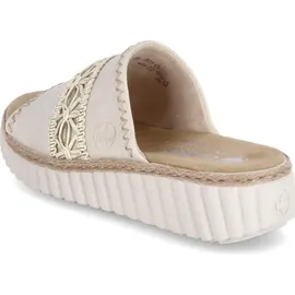 Rieker Damen Pantolette in beige - Gr. 42