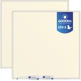 LECOM LED Panel 2er Set quadratisch warmweiss