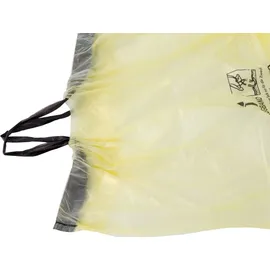 BigDean 10 Rollen Gelber Sack, Gelbe Säcke 90 Liter HDPE Gelb 13 Stück pro Rolle, insgesamt 130 Stück - ca. 60x87 cm plus 5 cm Umschlag 15my - Gelb