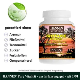 Hannes Pharma Nutricon GmbH & Co. KG Shitake Pulver Vegi-Kaps
