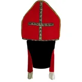 Bischofsmütze (rot/gold)
