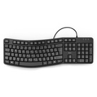 Hama Ergonomische Tastatur "EKC-400", mit Handballenauflage, Schwarz ergonomische Tastatur schwarz