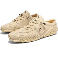 MEIION Ibex - ergonomischer, schmerzlindernder & wasserdichter Leder-Barfußschuh Ultra-Bequeme rutschfeste – Orthoschuhe Low Top für Damen und Herren, ideal für den Alltag und Freizeit - 39 EU