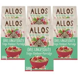 Allos Porridge Feige Himbeer ungesüßt | Bio Frühstücksbrei | 6x500g