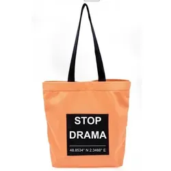 Verb To Do  Taschen STOP DRAMA  in Orange, Einheitsgrösse