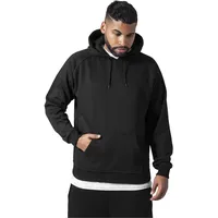 URBAN CLASSICS Blank Hoody Kapuzenpullover, Schwarz, XXL