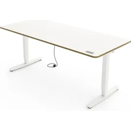 Yaasa Desk Pro Schreibtisch – Gestell weiß – el. höhenverstellbar – Konfigurator