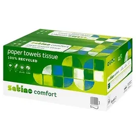 Satino by wepa Papierhandtücher 277270 comfort Lagen-Falzung 2-lagig 2.304 Tücher