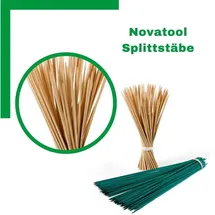 Novatool - 1000x Spaliere 1000x 80 Cm X 6,5 Mm I Natur I Pflanzstäbe Rankhilfe Bambus Vielseitig Einsetzbar