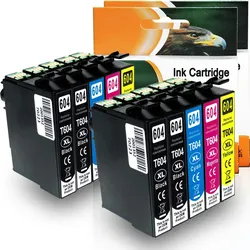 D&C 10er Set Kompatible Tintenpatronen 604XL für Epson WorkForce WF-2935 DWF